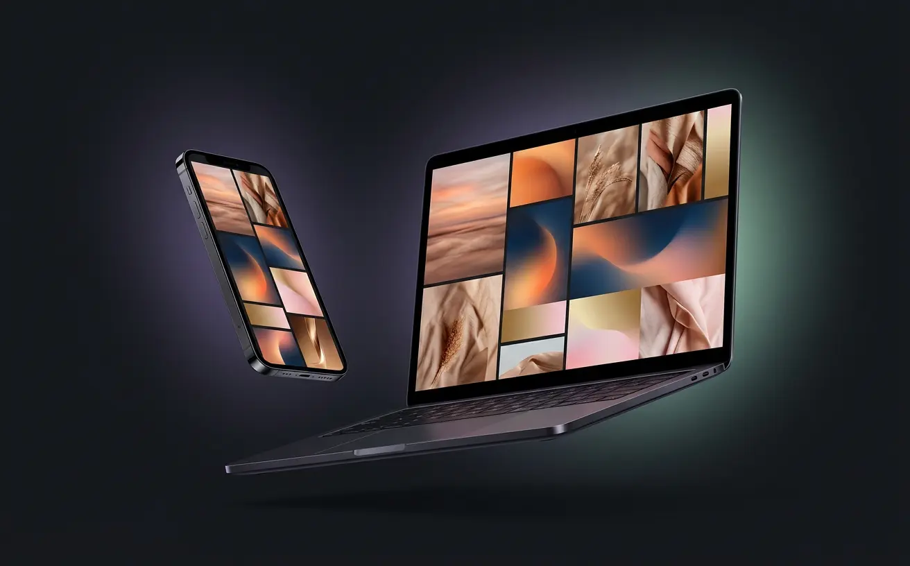 A TwinFlow website design shown on a laptop and smartphone
